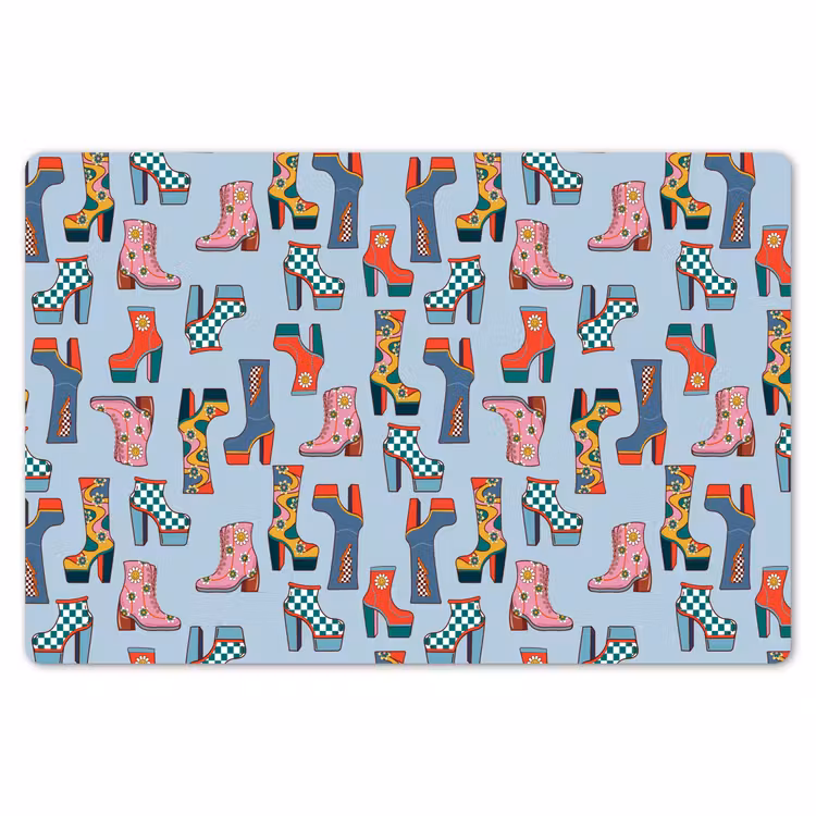 Laarzen - Patroon - Disco Placemat vinyl groot 368 -zzsfeer1_Kitchenyeah-website