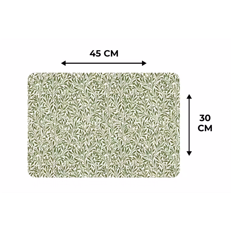 Botanisch - Takken - Groen Placemat vinyl groot 368 -specs