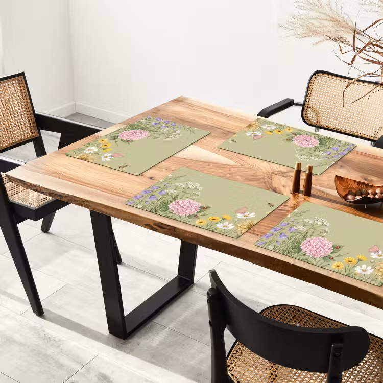 Botanisch - Bloemen - Kleurrijk Placemat vinyl groot -zzsfeer4_Kitchenyeah-website
