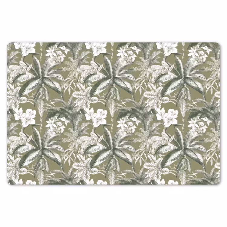 Botanisch - Bloemen - Groen Placemat vinyl groot 368 -zzsfeer1_Kitchenyeah-website