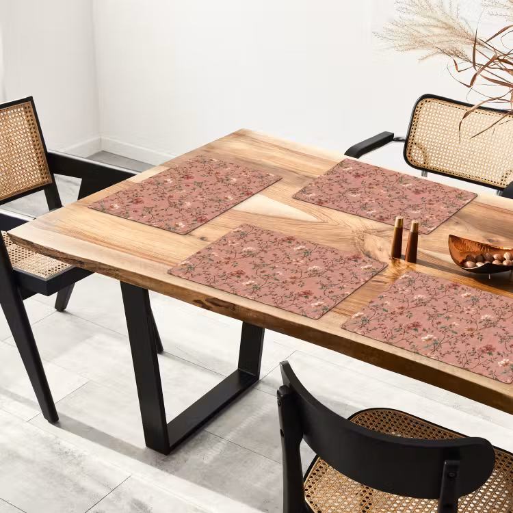 Botanisch - Bloemen - Roze Placemat vinyl groot 368 -zzsfeer4_Kitchenyeah-website