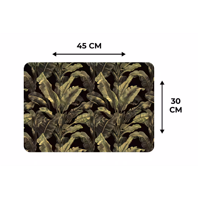 Botanisch - Bladeren - Groen Placemat vinyl groot 368 -specs