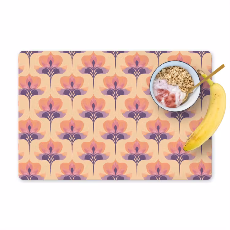 Botanisch - Patroon - Pastel Placemat vinyl groot 368 -zzzproduct_Kitchenyeah-website