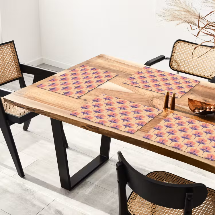 Botanisch - Patroon - Pastel Placemat vinyl groot 368 -zzsfeer4_Kitchenyeah-website
