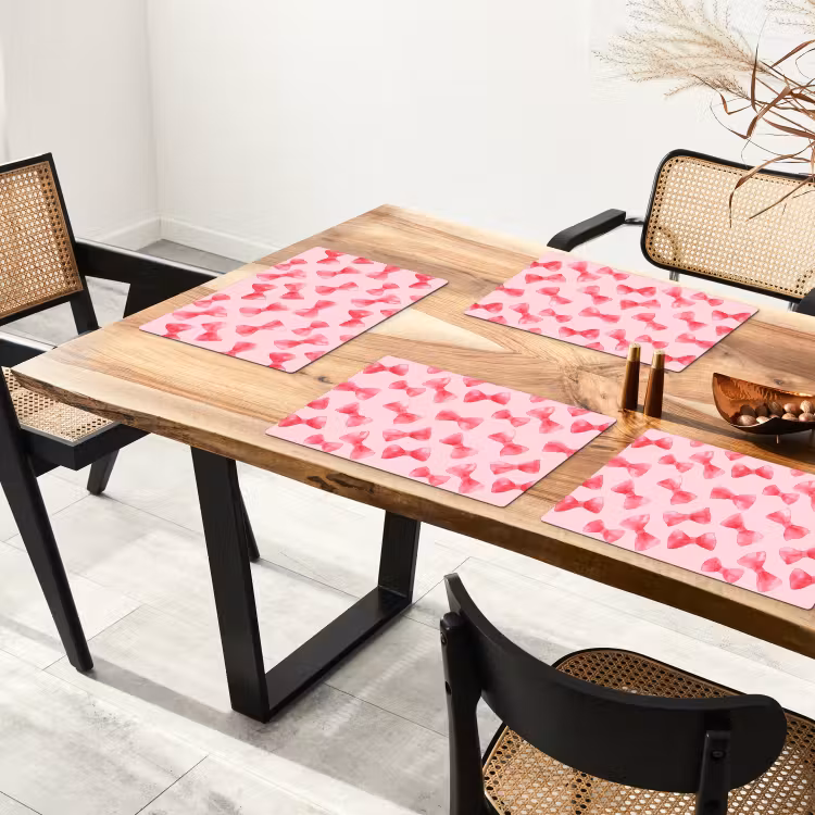 Strikken - Aquarel - Roze Placemat vinyl groot 368 -zzsfeer4_Kitchenyeah-website