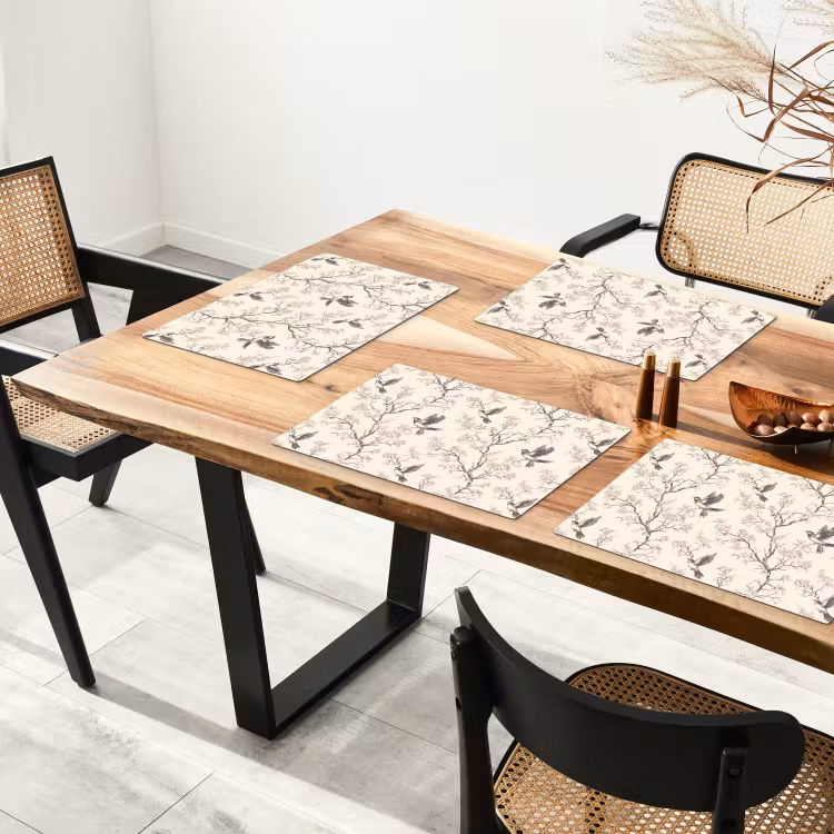 Takken - Vogels - Beige Placemat vinyl groot 368 -zzsfeer4_Kitchenyeah-website