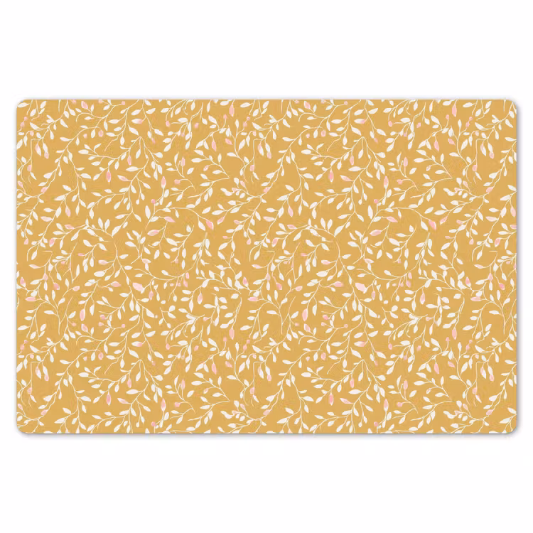 Takjes - Patroon - Oker Placemat vinyl groot 368 -zzsfeer1_Kitchenyeah-website
