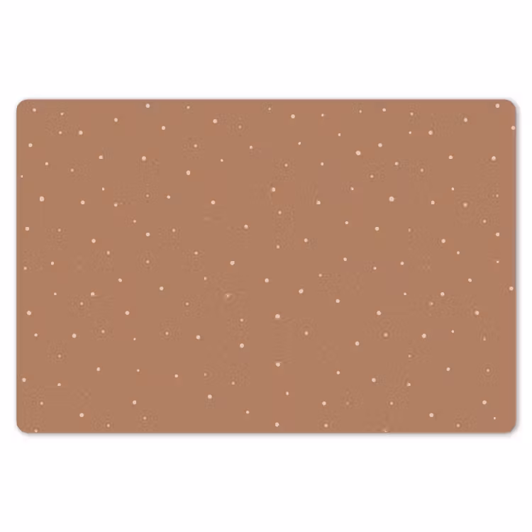 Bruin - Pastel - Stippen Placemat vinyl groot -zzsfeer1_Kitchenyeah-website