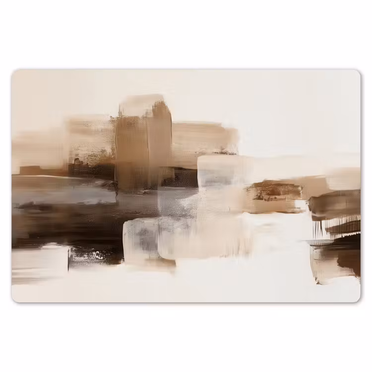 Penseelstreken - Abstract landschap - Rust Placemat vinyl groot -zzsfeer1_Kitchenyeah-website