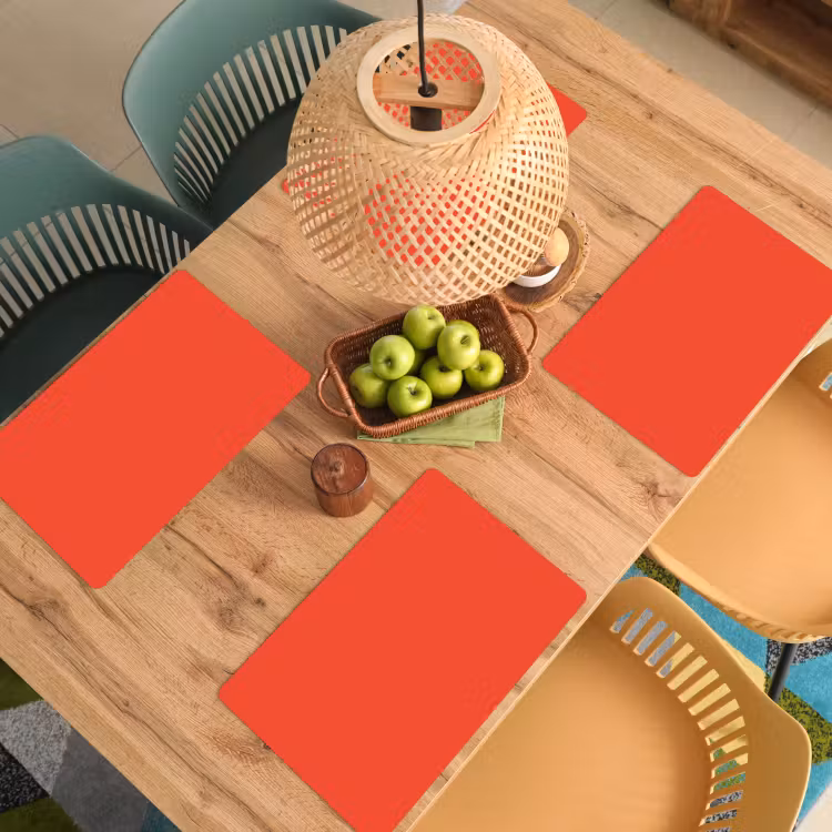 Burnt - Coral - Oranje Placemat vinyl groot 368 -zzsfeer5_Kitchenyeah-website