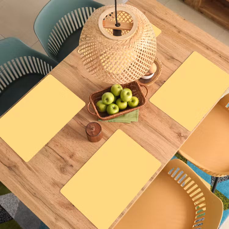 Butter - Geel - Yellow Placemat vinyl groot 368 -zzsfeer5_Kitchenyeah-website