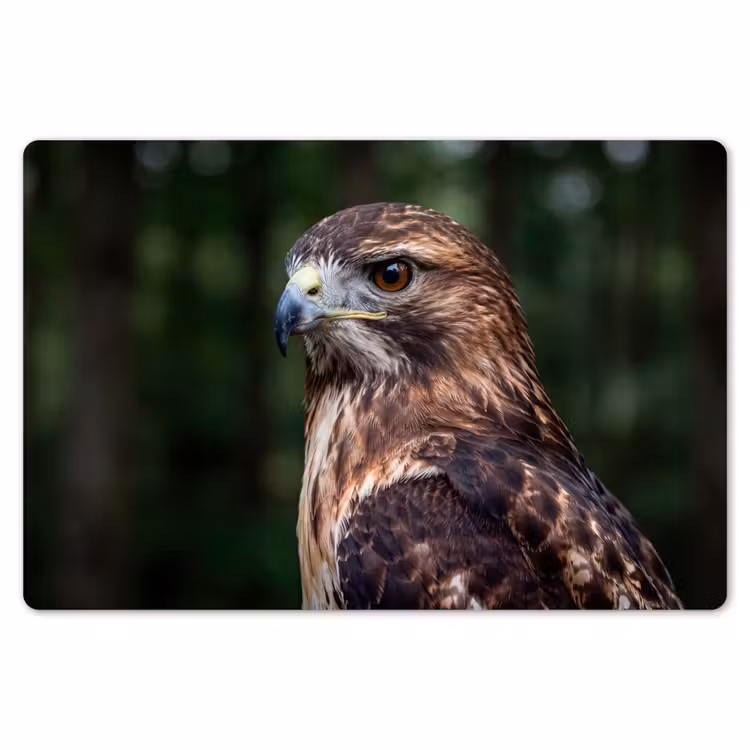 Buizerd - Roofvogel - Natuur - Bruin Placemat vinyl groot -zzsfeer1_Kitchenyeah-website