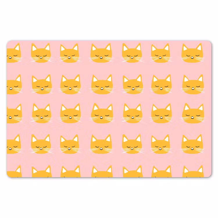 Katten - Patroon - Roze Placemat vinyl groot 368 -zzsfeer1_Kitchenyeah-website