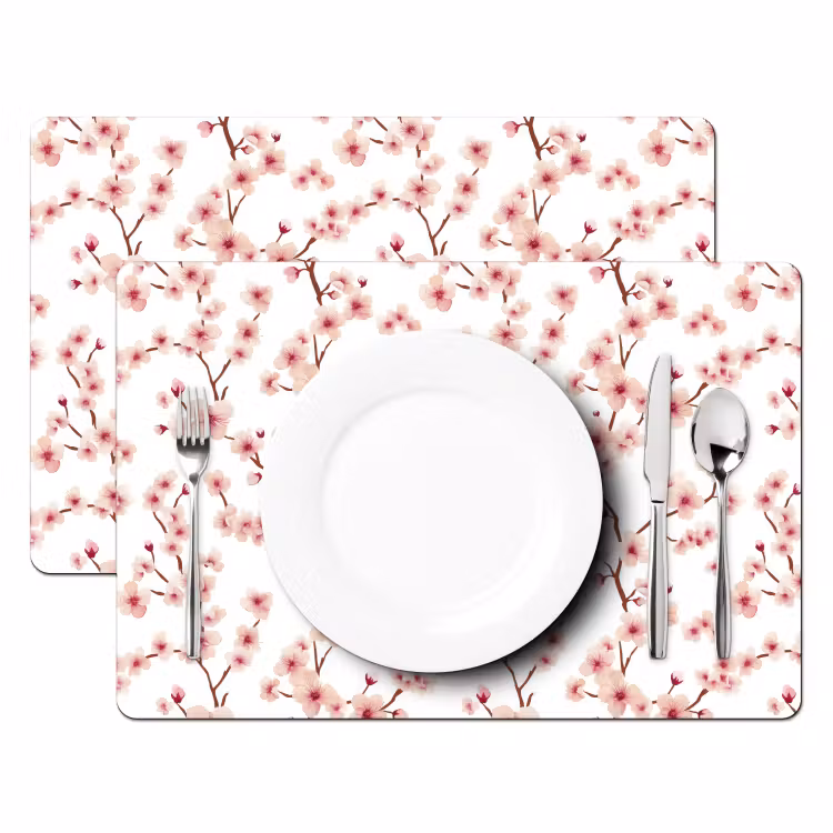Kersenbloesem - Takken - Roze Placemat vinyl groot 368 -zzsfeer2_Kitchenyeah-website
