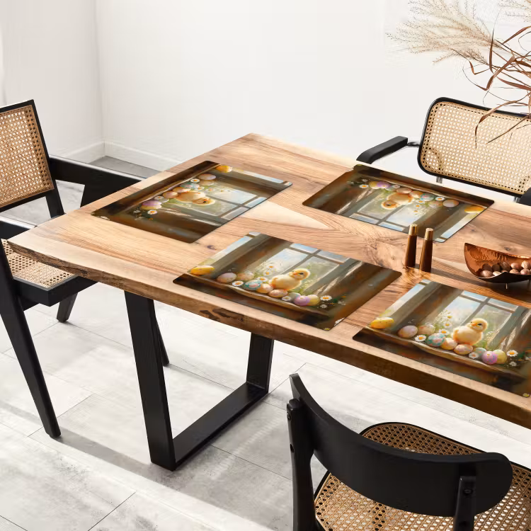 Kuiken - Raam - Paaseieren Placemat vinyl groot -zzsfeer4_Kitchenyeah-website