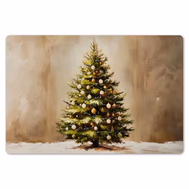 Kerst - Sfeer - Groen Placemat vinyl groot -zzsfeer1_Kitchenyeah-website