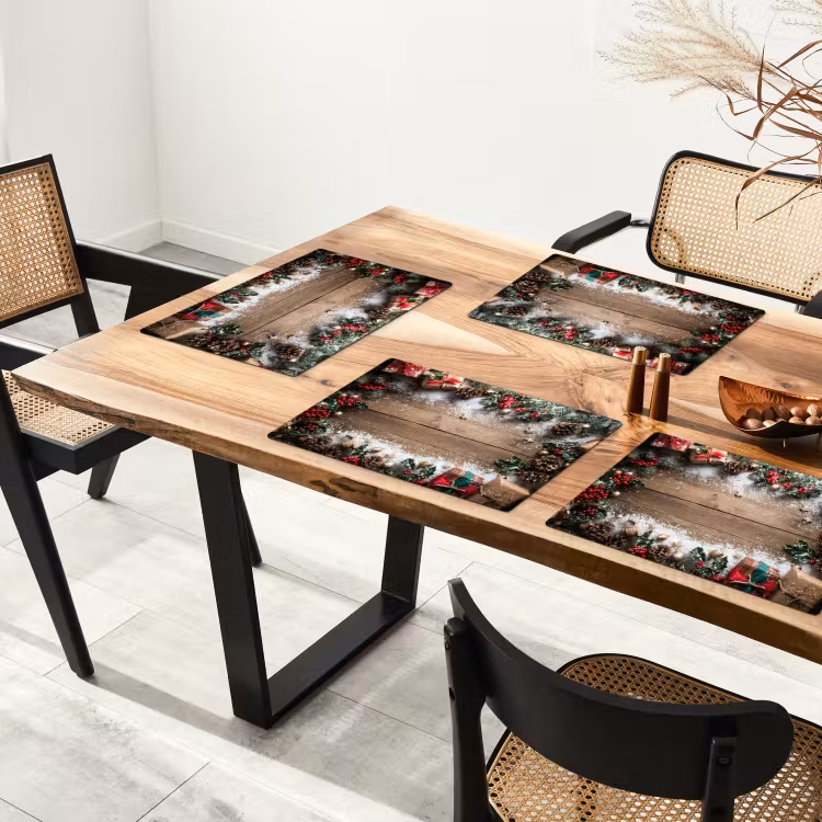 Kerstdecoratie - Geschenken - Hout - Veelkleurig Placemat vinyl groot -zzsfeer4_Kitchenyeah-website