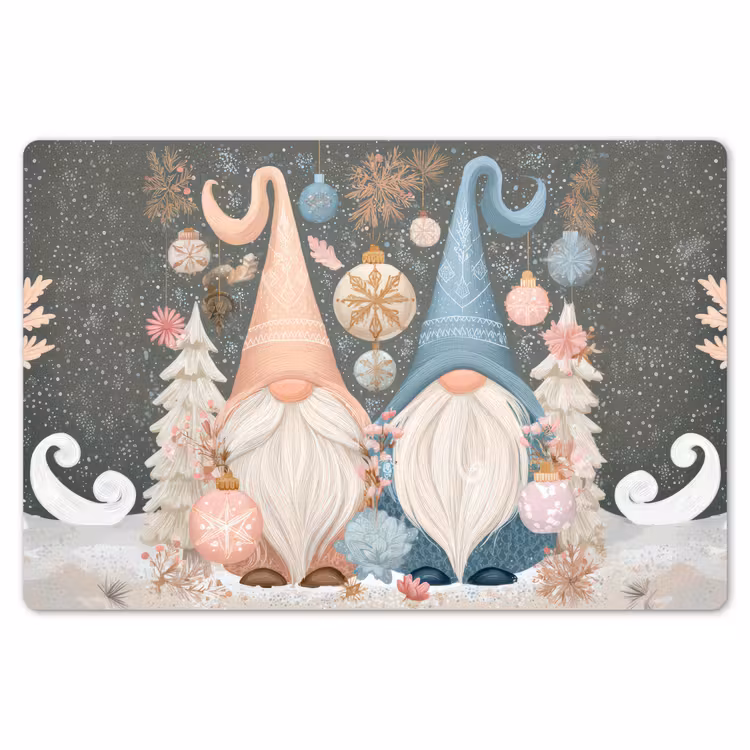 Kerst - Gnomen - Pastel Placemat vinyl groot -zzsfeer1_Kitchenyeah-website
