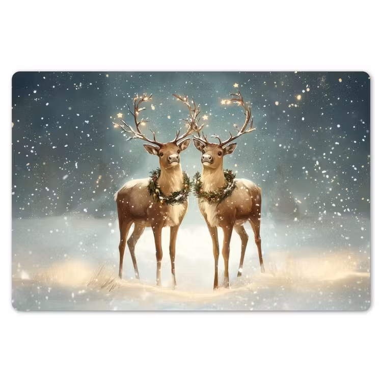 Kerstmagie - Winterwoud - Rendier Placemat vinyl groot -zzsfeer1_Kitchenyeah-website
