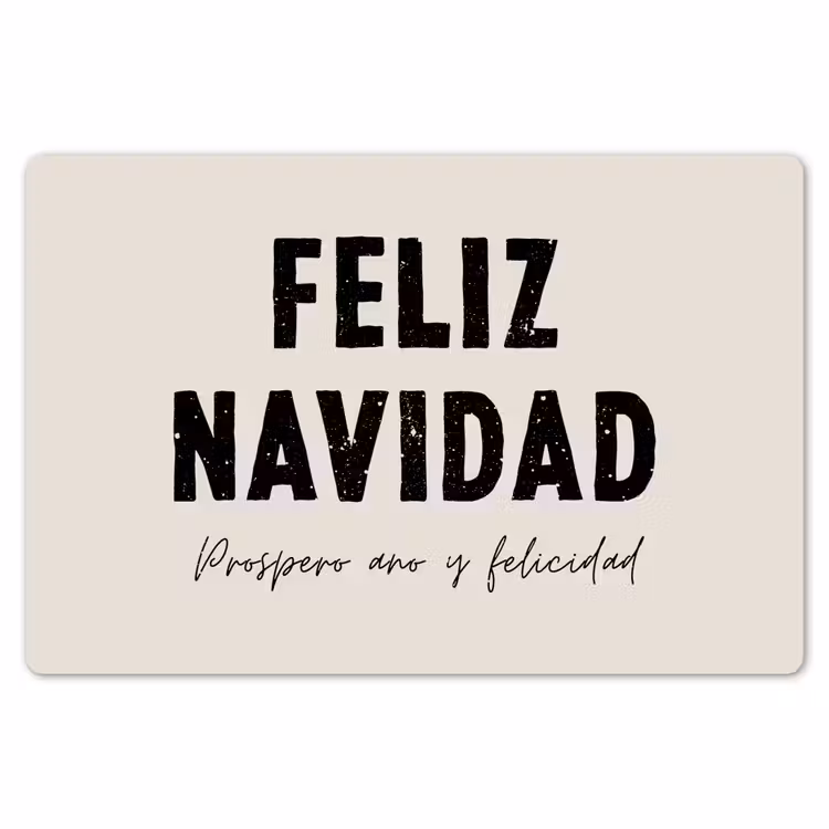 Kerst - Quotes - Feliz navidad - Kerstmis - Feestdagen Placemat vinyl groot -zzsfeer1_Kitchenyeah-website