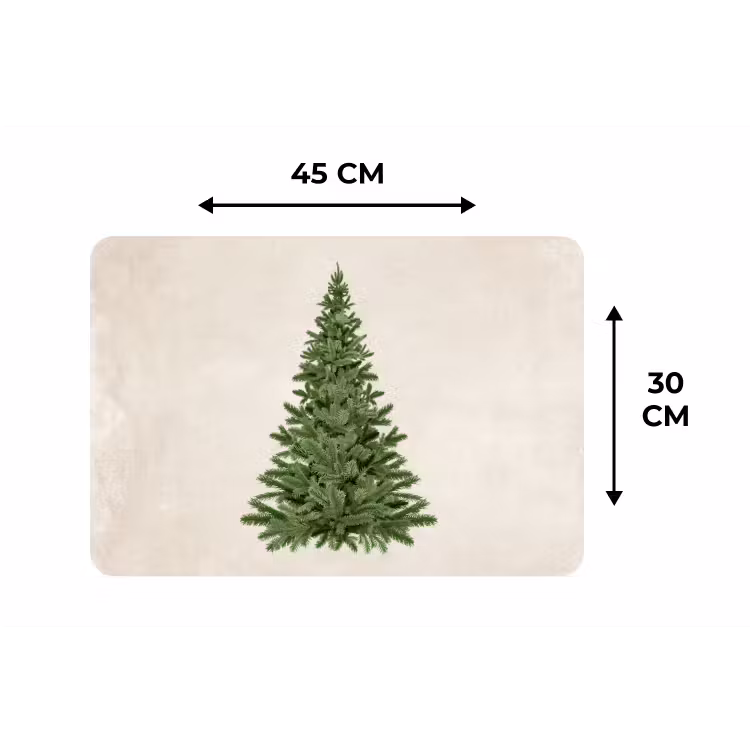 Kerstboom - Groen - Kerstmis - Feestdagen Placemat vinyl groot -specs
