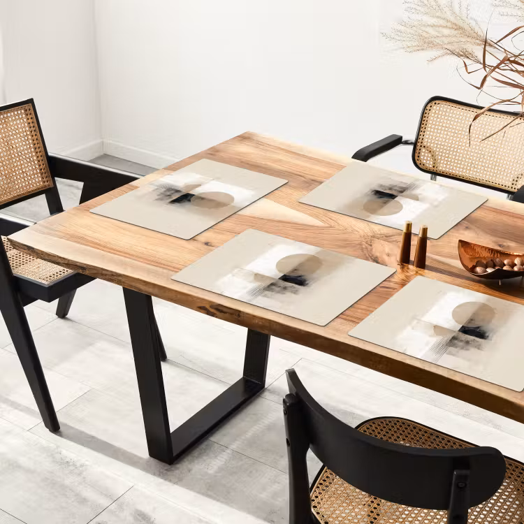 Cirkel - Compositie - Diepte - Beige Placemat vinyl groot -zzsfeer4_Kitchenyeah-website