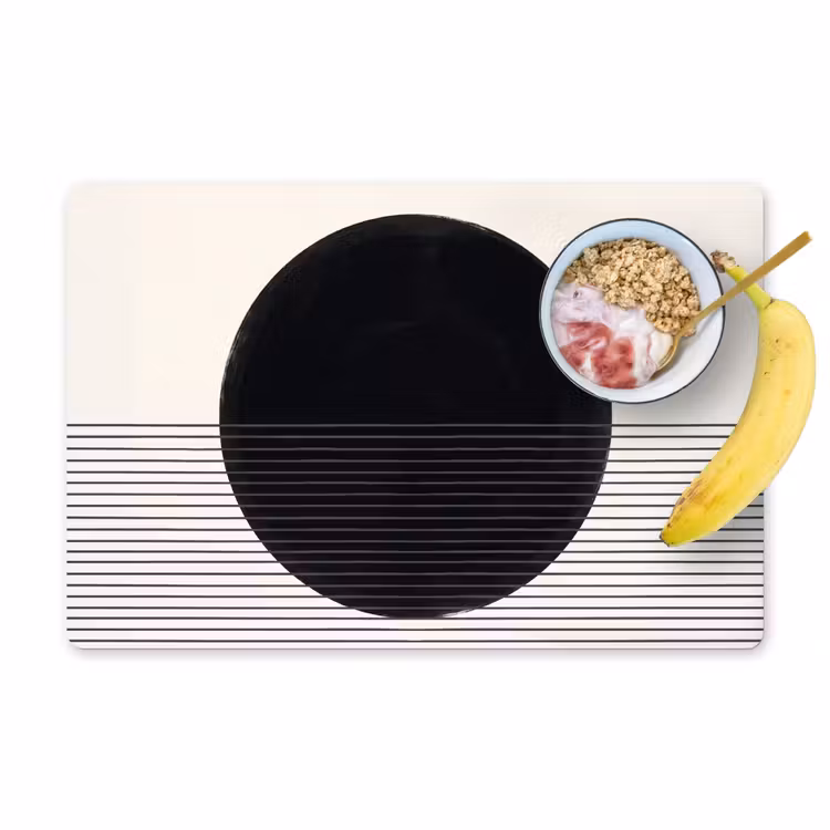 Placemat - 6 pieces - Circle - Lines - Abstract - Cirkel - Lijnen - Abstract Placemat vinyl groot