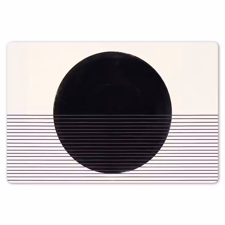 Placemat - 6 pieces - Circle - Lines - Abstract - Cirkel - Lijnen - Abstract Placemat vinyl groot
