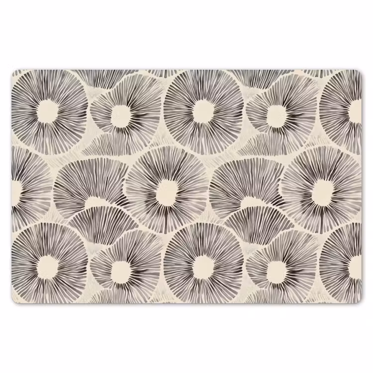 Cirkels - Patroon - Zwart Placemat vinyl groot 368 -zzsfeer1_Kitchenyeah-website