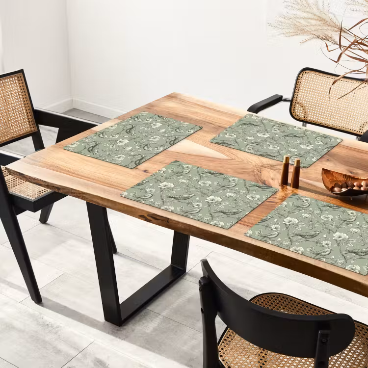 Klassiek - Botanisch - Groen Placemat vinyl groot 368 -zzsfeer4_Kitchenyeah-website