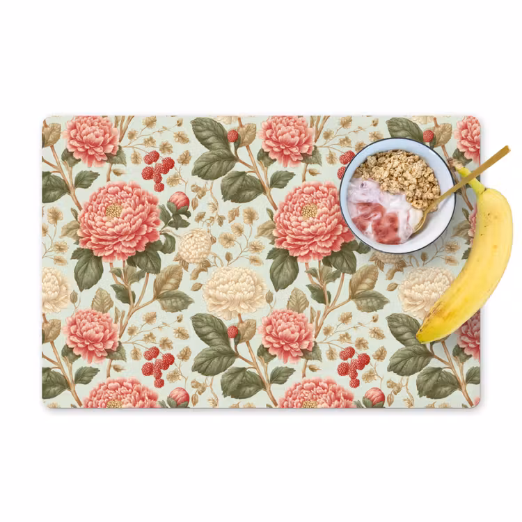 Klassiek - Botanisch - Veelkleurig Placemat vinyl groot 368 -zzzproduct_Kitchenyeah-website