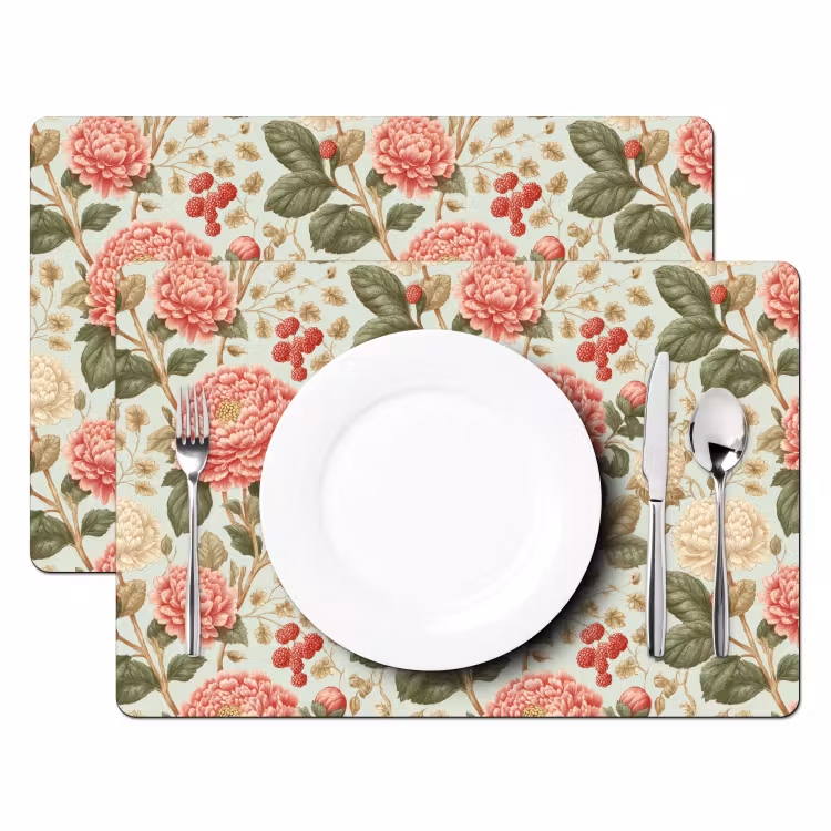 Klassiek - Botanisch - Veelkleurig Placemat vinyl groot 368 -zzsfeer2_Kitchenyeah-website