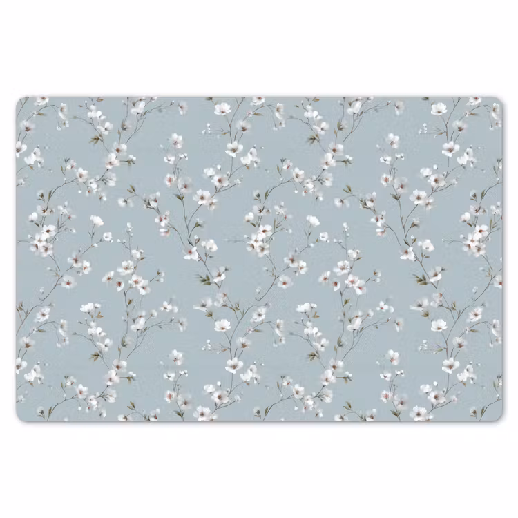 Klassiek - Bloemen - Blauw Placemat vinyl groot 368 -zzsfeer1_Kitchenyeah-website