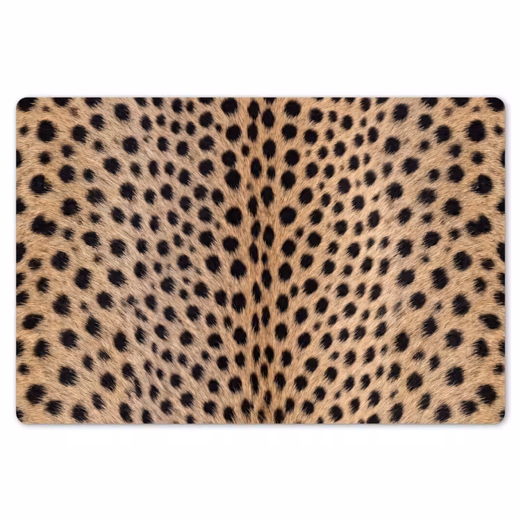 Vacht - Jachtluipaard - Zwart - Wit Placemat vinyl groot -zzsfeer1_Kitchenyeah-website