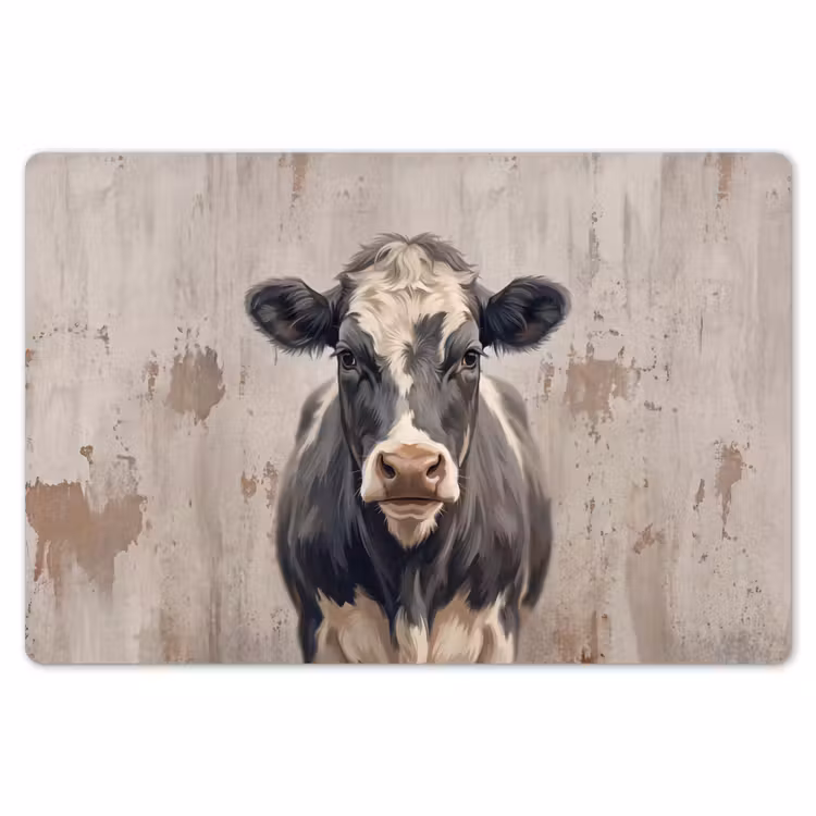 Koe - Portret - Dieren - Modern Placemat vinyl groot -zzsfeer1_Kitchenyeah-website