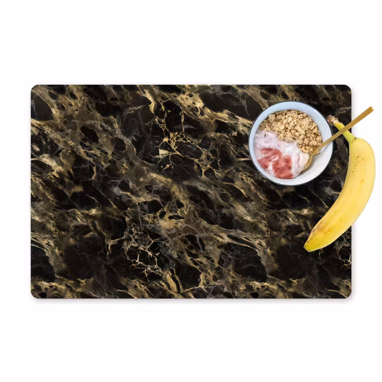Kristal - Goud - Zwart - Marmer Placemat vinyl groot 368 -zzzproduct_Kitchenyeah-website