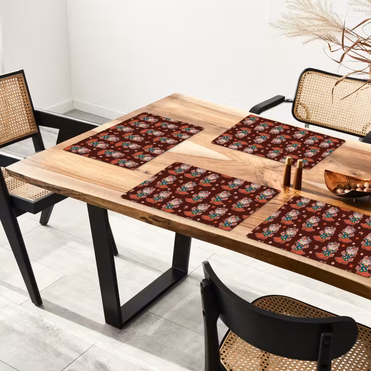 Donker - Cowboy - Laars - Patroon Placemat vinyl groot 368 -zzsfeer4_Kitchenyeah-website