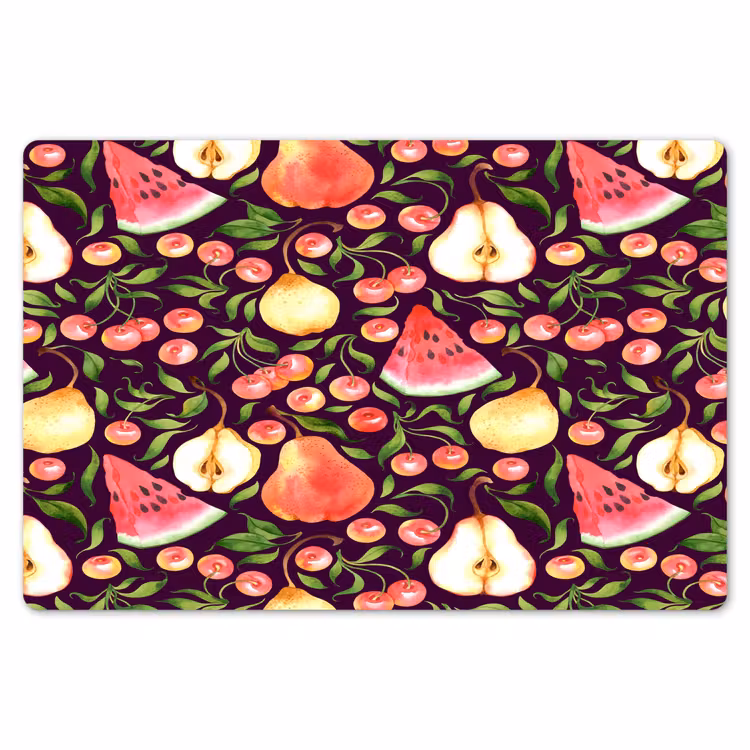 Donker - Bladeren - Fruit - Patroon Placemat vinyl groot 368 -zzsfeer1_Kitchenyeah-website