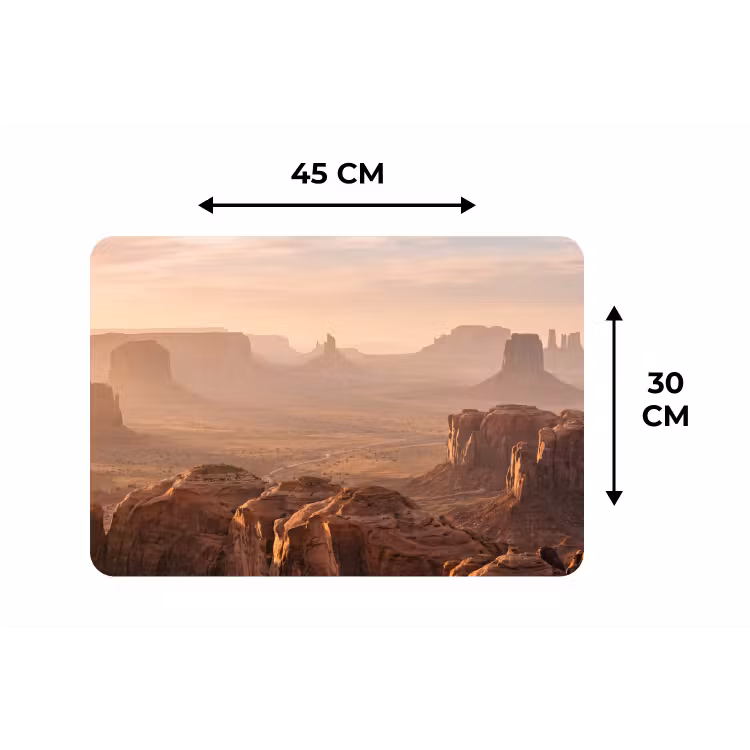 Woestijn - Landschap - Natuur Placemat vinyl groot -specs