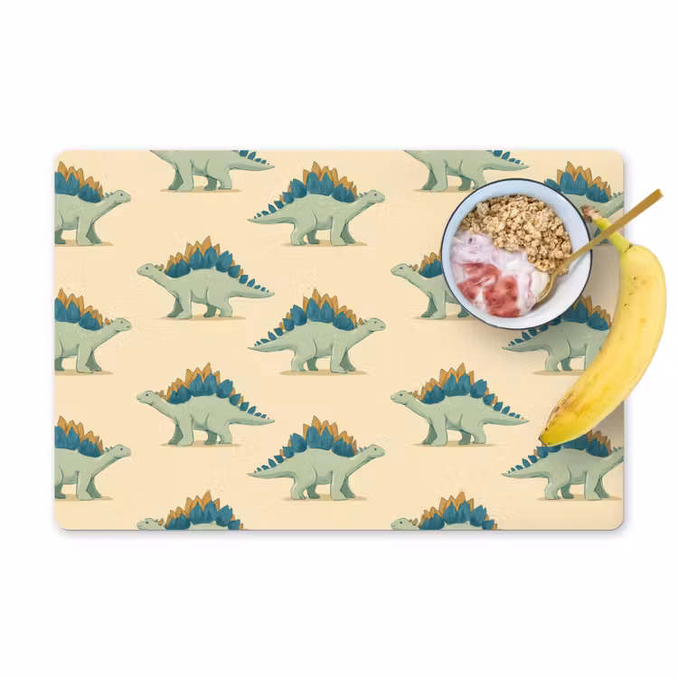 Dino - Patroon - Groen Placemat vinyl groot 368 -zzzproduct_Kitchenyeah-website