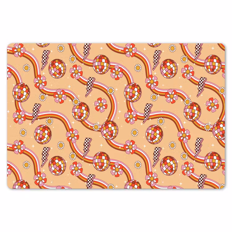 Disco - Patroon - Lijnen Placemat vinyl groot 368 -zzsfeer1_Kitchenyeah-website