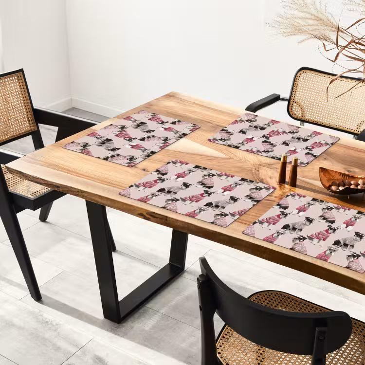Honden - Truien - Rood Placemat vinyl groot 368 -zzsfeer4_Kitchenyeah-website