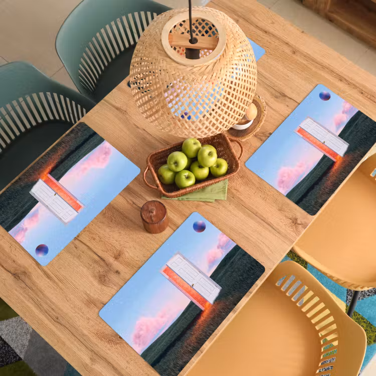 Placemat - 6 pieces - Door - Fantasy - Space - Deur - Fantasie - Ruimte Placemat vinyl groot