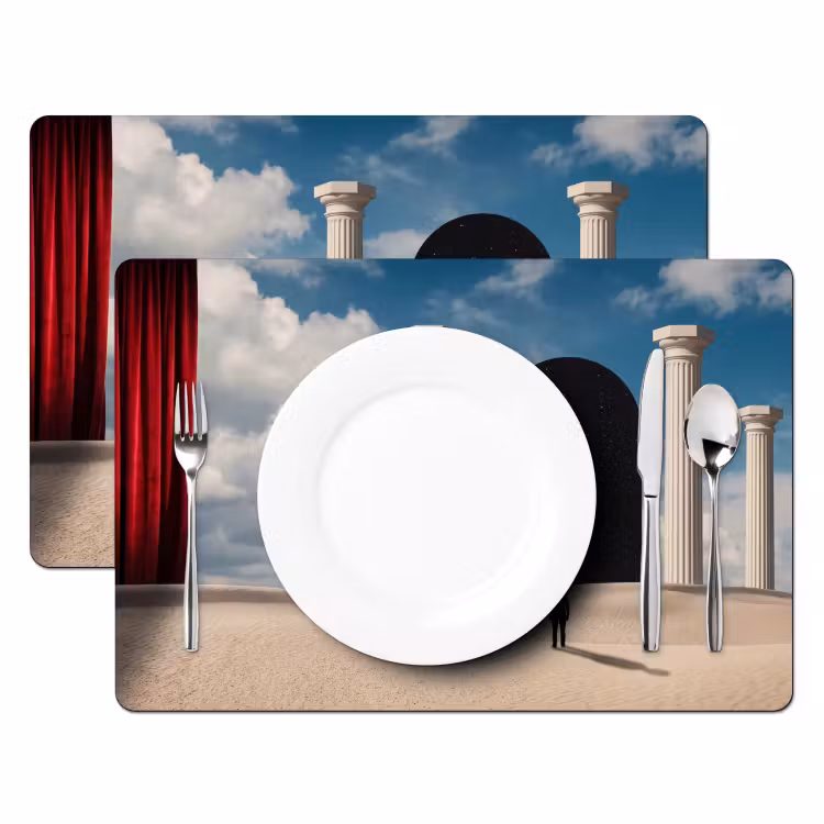 Placemat - 6 pieces - Dream - Desert - Eye - Droom - Woestijn - Oog Placemat vinyl groot