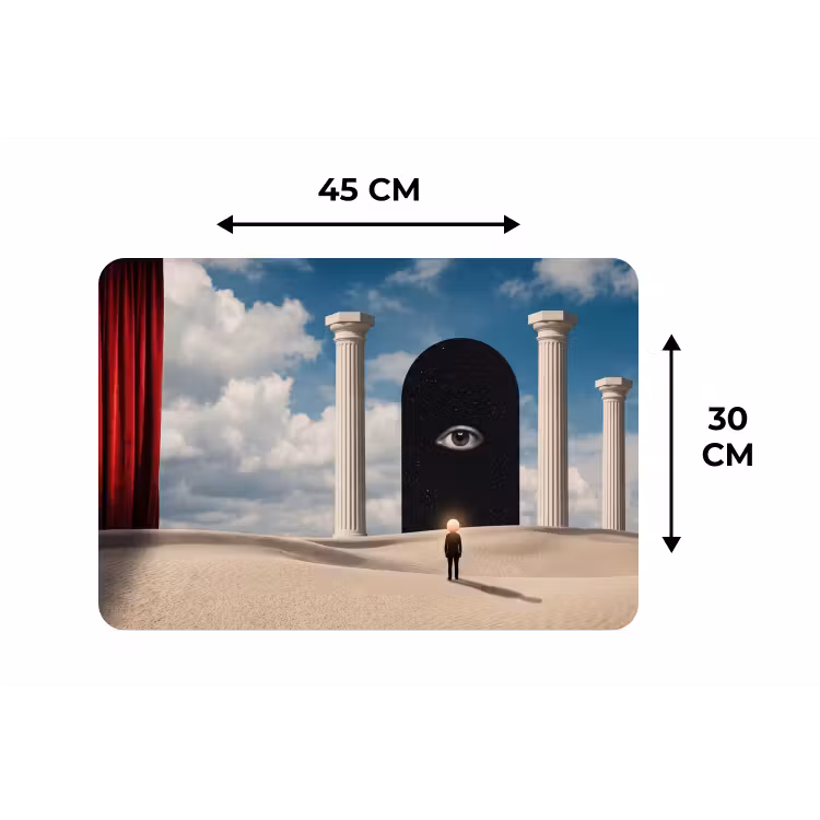 Placemat - 6 pieces - Dream - Desert - Eye - Droom - Woestijn - Oog Placemat vinyl groot