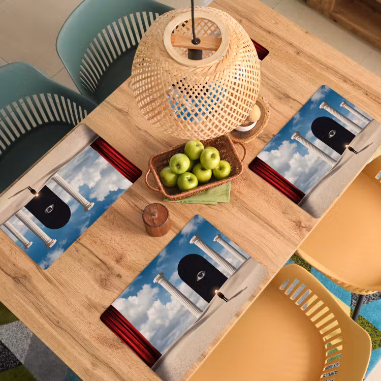 Placemat - 6 pieces - Dream - Desert - Eye - Droom - Woestijn - Oog Placemat vinyl groot