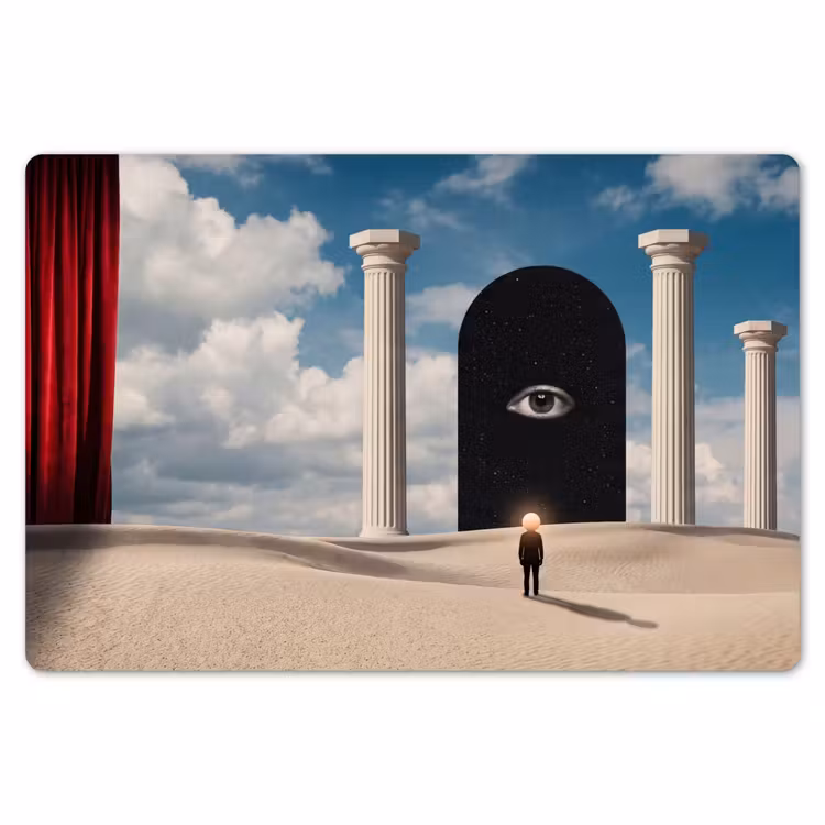 Placemat - 6 pieces - Dream - Desert - Eye - Droom - Woestijn - Oog Placemat vinyl groot