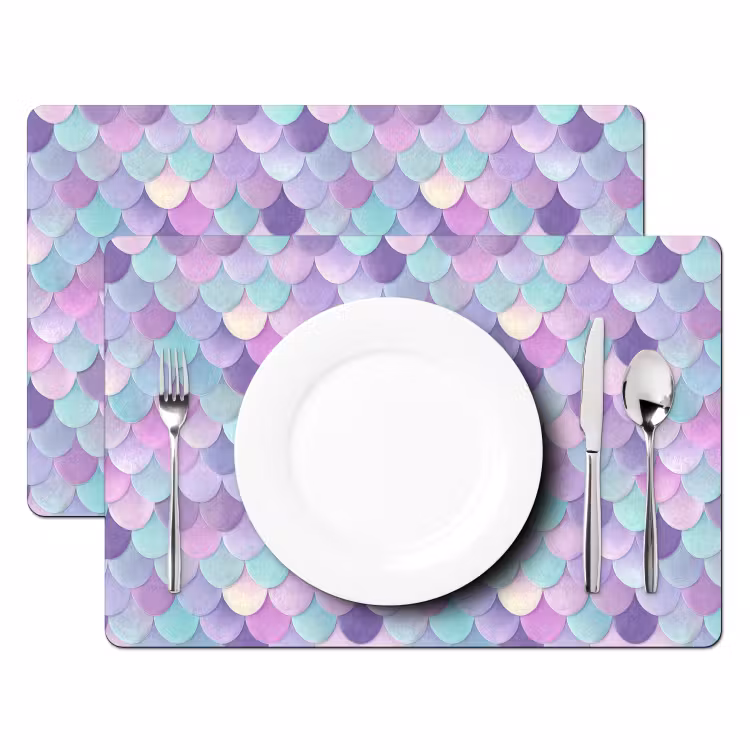 Dromerig - Zeemeermin - Pastel Placemat vinyl groot 368 -zzsfeer2_Kitchenyeah-website