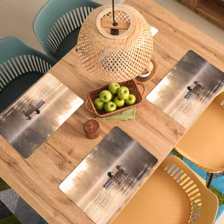 Eenden - Water - Mist - Natuur Placemat vinyl groot -zzsfeer5_Kitchenyeah-website