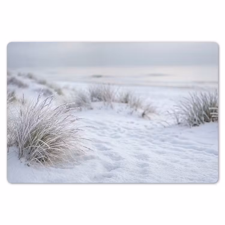 Duinen - Sneeuw - Strand - Winter - Serene Placemat vinyl groot -zzsfeer1_Kitchenyeah-website